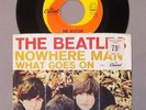 45 rpm rock THE BEATLES Nowhere Man/What Goes On 1966 Capitol 5587 west coast PS