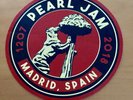 PEARL JAM Tour 2018 MADRID Spain sticker MINT rare Pick Decal Eddie Vedder