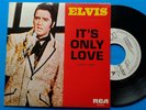 ELVIS PRESLEY,It's only love.SPANISH 45 p/Sleeve PROMO RCA White label.M-