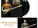 STING MY SONGS LP Vinyl + SIGNED LITOGRAPH Limited Ed.100 ex autographed LTD