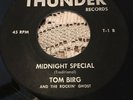 TOM BIRG & ROCKIN' GHOSTS: Blue Suede Shoes / Midnight Special 45 Rockabilly M-