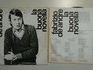 Fabrizio De Andrè ?– La Buona Novella- vinyl LP album 12