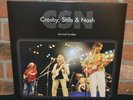 CROSBY, STILLS & NASH - Survival Sunday 1980 Live Benefit BC 2LP BLACK VINYL New
