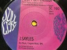 Northern Soul 45 Johnny Sayles-I Can't Get Enough-UK Soul City