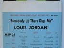 HEAR Louis Jordan 45 EP Somebody Up There Digs Me promo EX R&B Caldonia 24