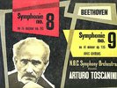 Beethoven: Symphonies 8 & 9   Arturo Toscanini    french FALP  Box 2 LP