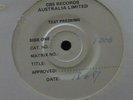 Feedtime Australian TEST PRESSING Don't Tell Me 7” Aberrant Records WHITE LABEL