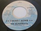 RARE THE RUNAWAYS (JOAN JETT) PROMO PUNK ROCK 45 - CHERRY BOMB MERCURY LABEL ST