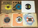 6 Christmas Vinyl 45's Earl Grant Bing Crosby Eddy Arnold Royal Guardsmen Art