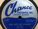LAZY BILL AND HIS BLUE RHYTHMS CHANCE 1148 BLUES 78 RPM E-