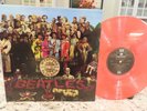 THE BEATLES SGT PEPPERS RED PINK COLOR  LP TRANSLUCENT COLORED VINYL  ONLY 1