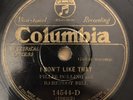 BLUES 78 Barefoot Bill I DON'T LIKE THAT/SHE'S GOT A NICE LINE Columbia 14544 V+