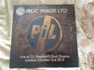 PUBLIC IMAGE LTD LIVE AT 02 SHEPHERD'S BUSH EMPIRE 2 VINYLS LP CLEAR RSD 2016