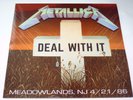 METALLICA - DEAL WITH IT / LIVE 1986 - LP WHITE VINYL RARE CONCERT ALBUM V528