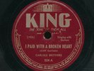 78tk-hillbilly/bluegrass-KING 504-Carlisle Brothers