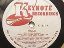 GEORGE WETTLING JACK TEAGARDEN COLEMAN HAWKINS Home/Too Marvelous.. KEYNOTE 12