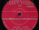 BOB AND THE WAILERS - SIMMER DOWN (Coxsone) - Rare Jamaican Solid Center 45
