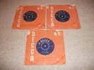 ROLLING STONES 7” VINYL RECORDS PAINT IT BLACK SATISFACTION THE LAST TIME