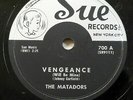 MATADORS doo-wop 78 VENGEANCE / PENNIES FROM HEAVEN on SUE strong VG+/VG++ RJ 11
