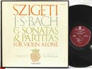 Vanguard BG 627/9 Szigeti, Bach, Sonatas & Partitas for solo violin red labels