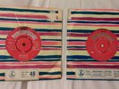 The Beatles, their first two UK singles pressings Parlophone Red Label 1962 & 63