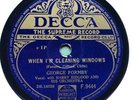 GEORGE FORMBY - ‘WHEN I’M CLEANING WINDOWS/LEANIN' ON A LAMP POST’ DECCA 78 E+