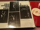 THE DOORS THE NIGHT ON FIRE LP RED VINYL LIVE FRANKFURT 9/14/68 TMOQ VG+