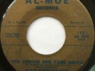 ALEX BROUSSARD Tou Crouir Due Fare Briya LOUISIANA CAJUN BOPPER 45 *hear*