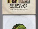 Orig THE BEATLES The Long and Winding Road/For You Blue 45 7'' Picture Sleeve EX