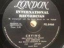 Roy Orbison - Crying / Candy Man PD8466 78 Shellac RARE