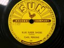 CARL PERKINS rockabilly Sun 78 BLUE SUEDE SHOES   HONEY DON'T from 1956 JF106