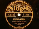 AFRICAN : Beatrice Mbanjwa and Her Big Boys - Singer G.E. 873 - condition E+
