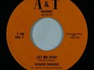 70s Soul 45 RICHARD PARADISE Let Me Stay/I Can Do Bad By Myself on A&T