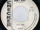 Joe Tex - Don’t Play / You Keep Her - Checker wlp 45 R&B