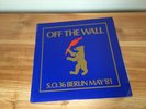 NEW ORDER Off The Wall (S.O.36 Berlin May '81) LP *RARE* joy division the cure