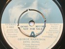 THE BEATLES / GEORGE HARRISON / UK 1974 APPLE DEMO 45 