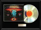 BOSTON SELF TITLED DEBUT ALBUM FRAMED LP DISC PLATED VINYL RARE  NO REPRO