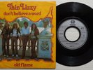 THIN LIZZY 'Don't Believe A Word / Old Flame' 1976 German 7