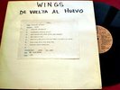 PAUL McCARTNEY WINGS -  BACK TO THE EGG -  RADIO YI - URUGUAY