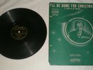 FRANK SINATRA 1943 Original  I'LL BE HOME FOR CHRISTMAS 78rpm &  SHEET MUSIC