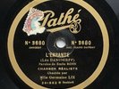 GERMAINE LIX l'errante / celle qui viendra DISQUE 78 tours Pathé 3680