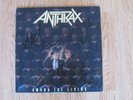 ANTHRAX AMONG THE LIVING  VINYL LP SIGNED SIGNATURE AUTOGRAPH