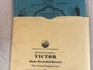 3 Vintage RCA VICTOR Home Recording 6.5” Record Blanks & Sleeves USED  c.1940s