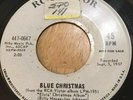 elvis presley blue christmas/santa claus is back in town promo 45 rpm