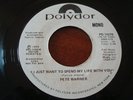 Pete Warner. I Just Want To Spend My Life With You. NM- Soul Funk Promo 45. 1975