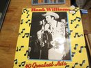Hank Williams 40 Greatest Hits Double Record LP Album MGM Excellent