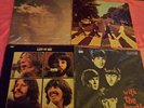4 Beatles Lp Records Lot, With The Beatles, Abbey Road, Let It Be, Imagine
