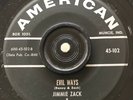 Obscure Rockabilly 45 Rpm  On American 102 Jimmie Zack & The Blues Rickers   M-