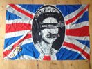 Sex Pistols Jamie Reid Fahne Flag Banner God save the Queen