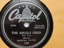 Martha Tilton 78rpm Single 10-inch Capitol Records #105 The Angels Cried